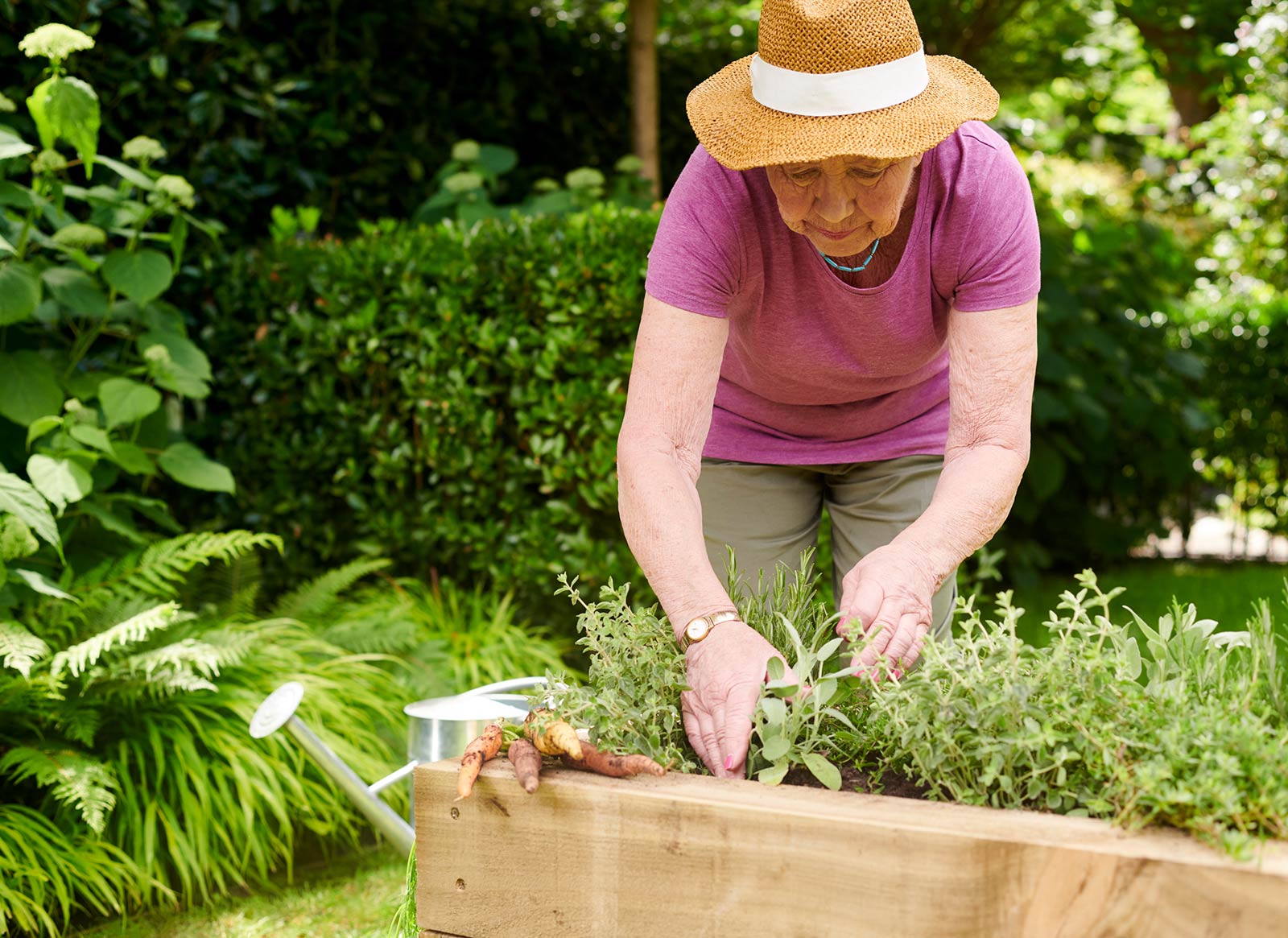 Stimulating and relaxing outdoor spaces for our residents